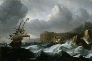 Stormy Sea by Ludolf Backhuysen